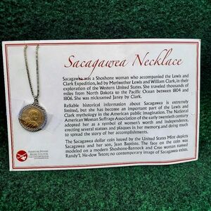 2016 Sacagawea Dollar Coin Necklace by American Indian Relief Council New
